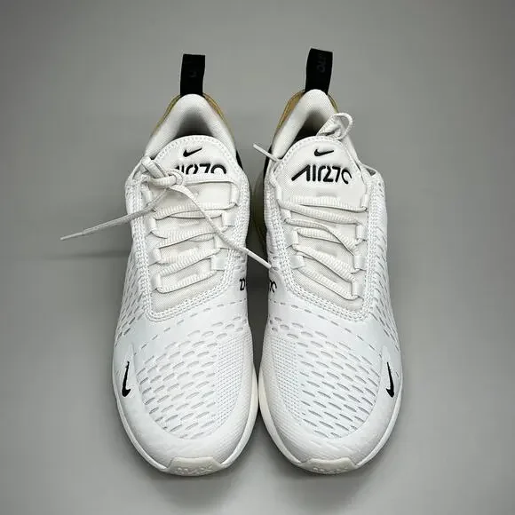 NIKE W Air Max 270 Foam Insole Mesh Sneakers Women's Sz 7 White Gold DZ77736 001 - Picture 3 of 12